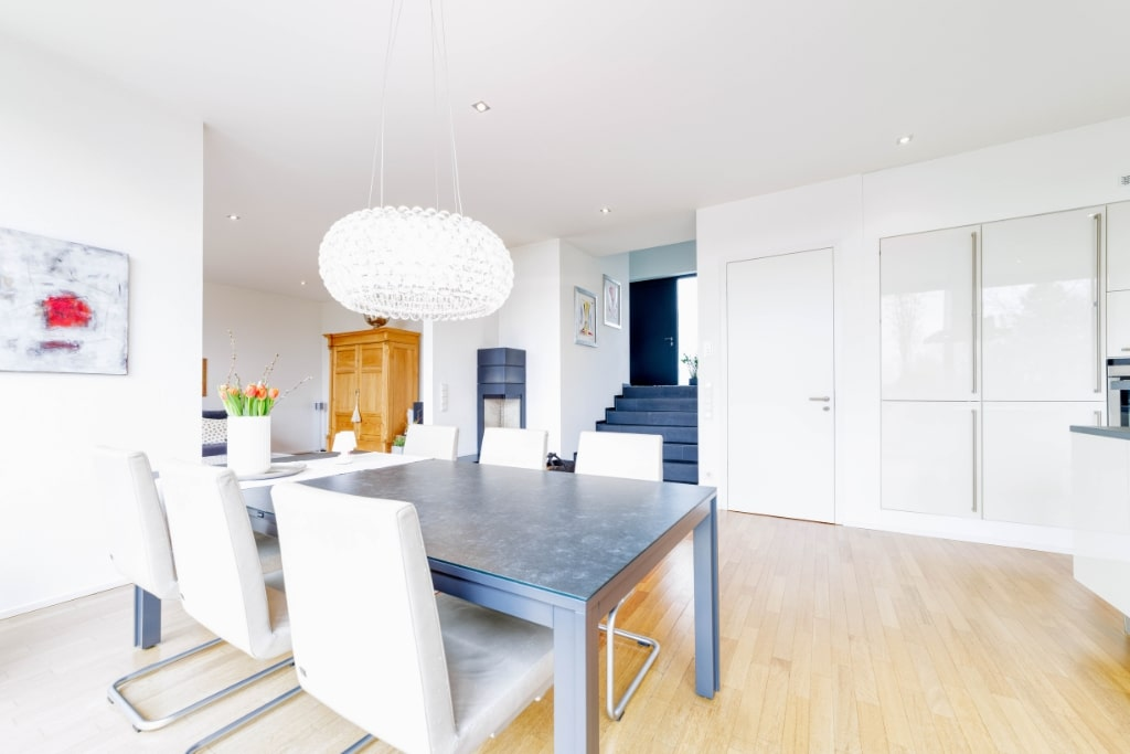 Das Esszimmer eines Einfamilienhauses in Mertesdorf.