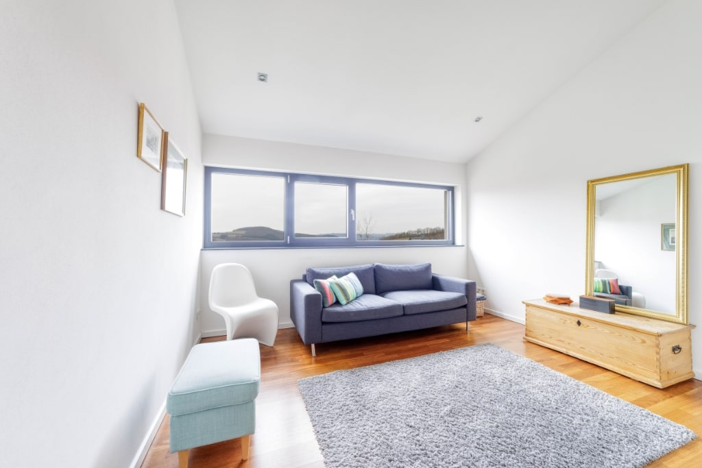 Ein Wohnbereich eines Einfamilienhauses in Mertesdorf.